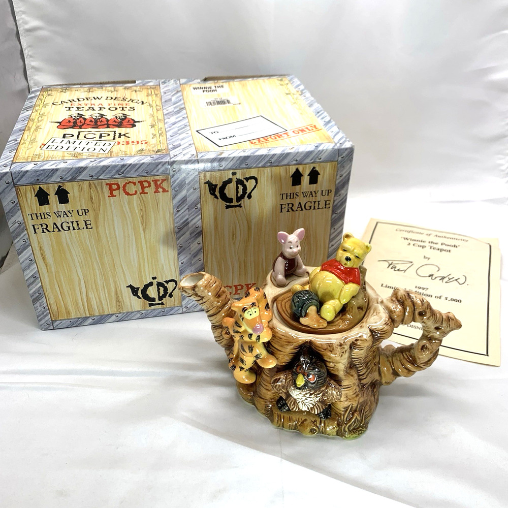 Disney Winnie the Pooh & Friends Teapot Limited Edition 1997 Cardew # 1515/5000